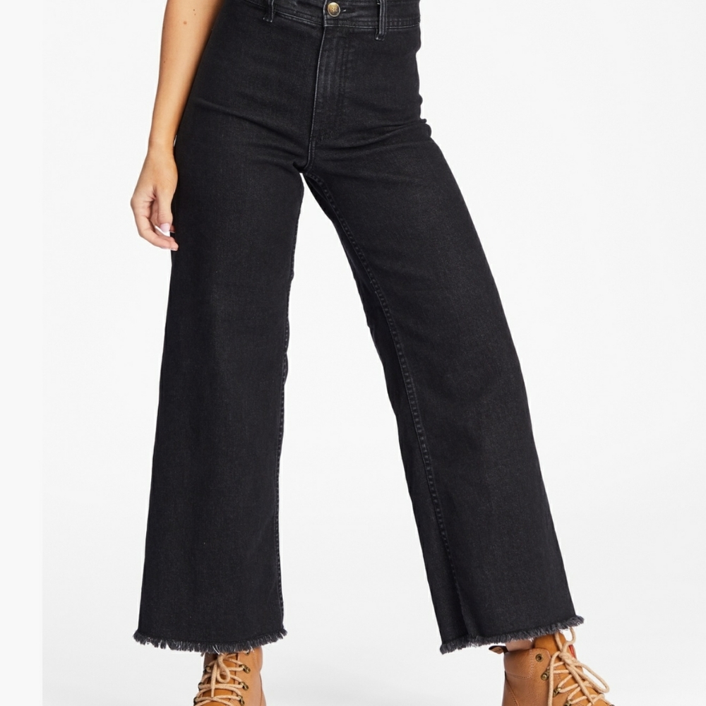 Gianni Bini Big Girls Black Jeans With Raw Hem NWT